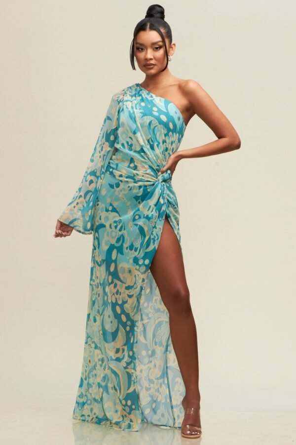VESTIDO GLAM TOURQUISE