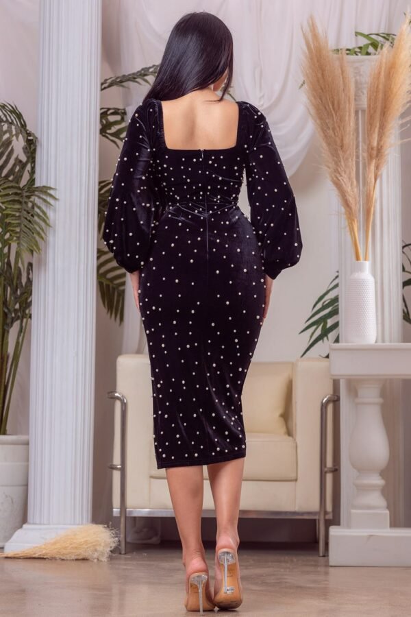 VESTIDO PERLAS ATERCIOPELADO - Imagen 2