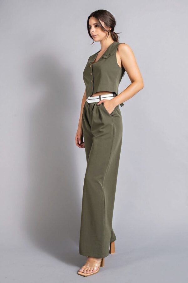 CONJUNTO OLIVO TIPO SASTRE - Imagen 4