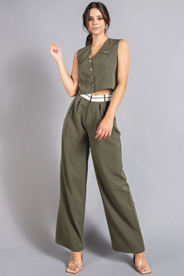 CONJUNTO OLIVO TIPO SASTRE - Imagen 2